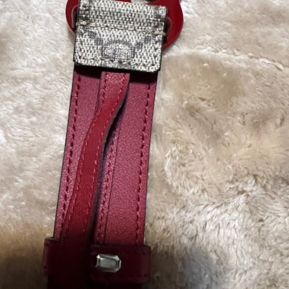 NWOT Authentic Gucci GG Marmont Leather Belt W/Burgundy Ceramic Buckle Size 105 - Picture 9 of 11
